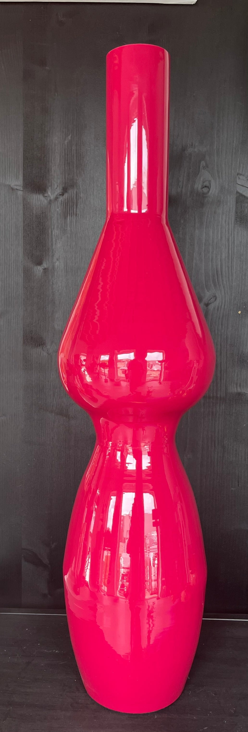 Metallvase Pink