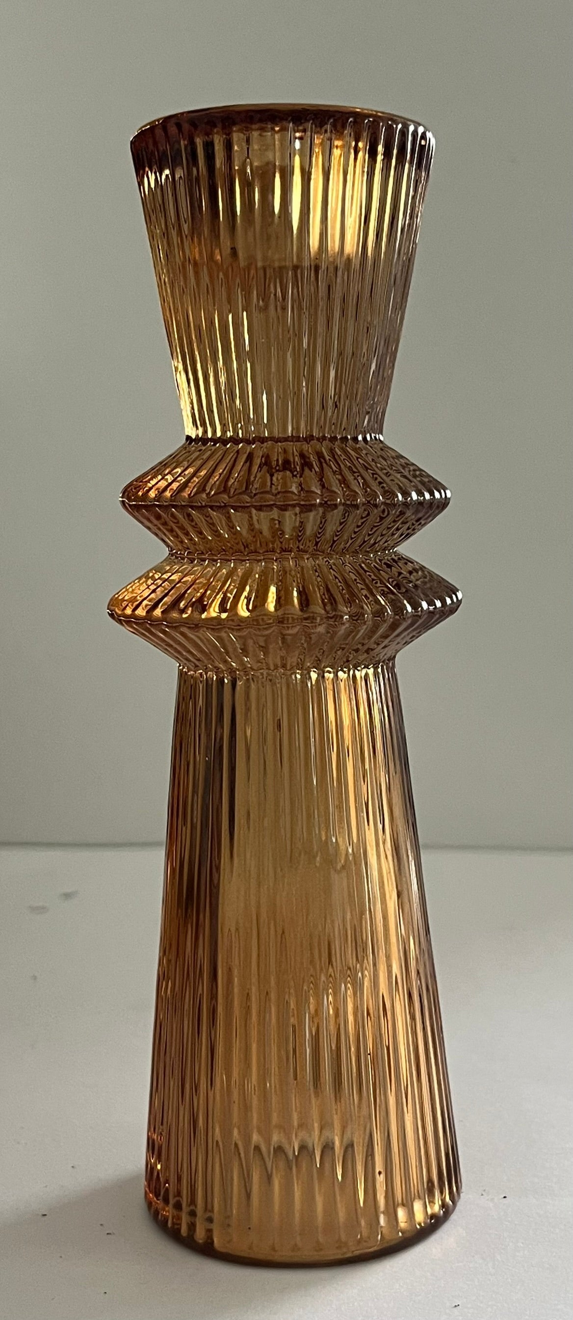 Braune Glas Kerzenständer