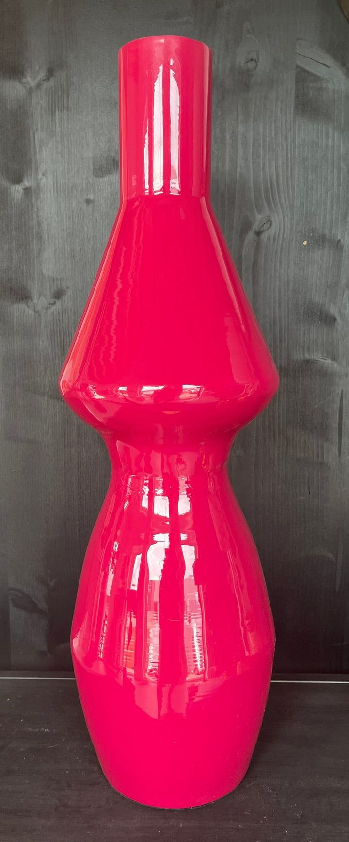 Metallvase Pink