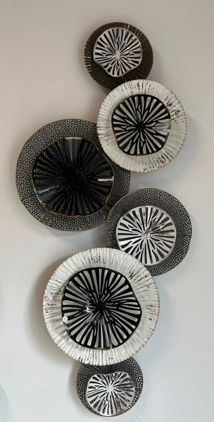 Wanddeko weiß- schwarz