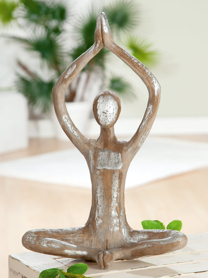 Yoga Figur Holzoptik
