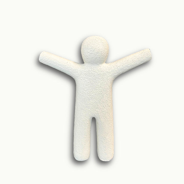 Moderne Denkfigur in groß