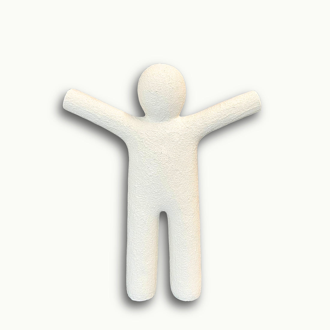 Moderne weiße Denkfigur klein