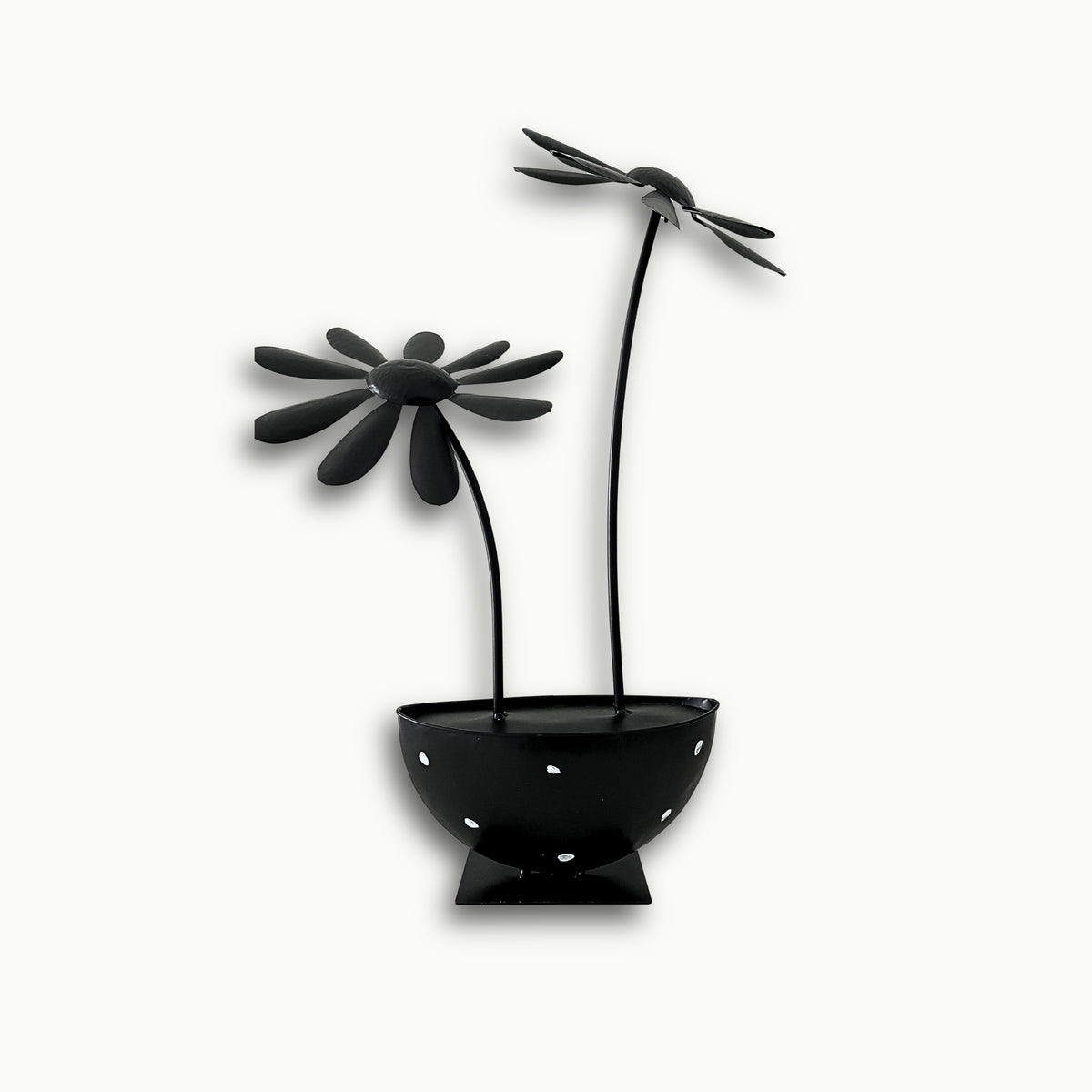 Metallblume Deko modern schwarz – Atelier B
