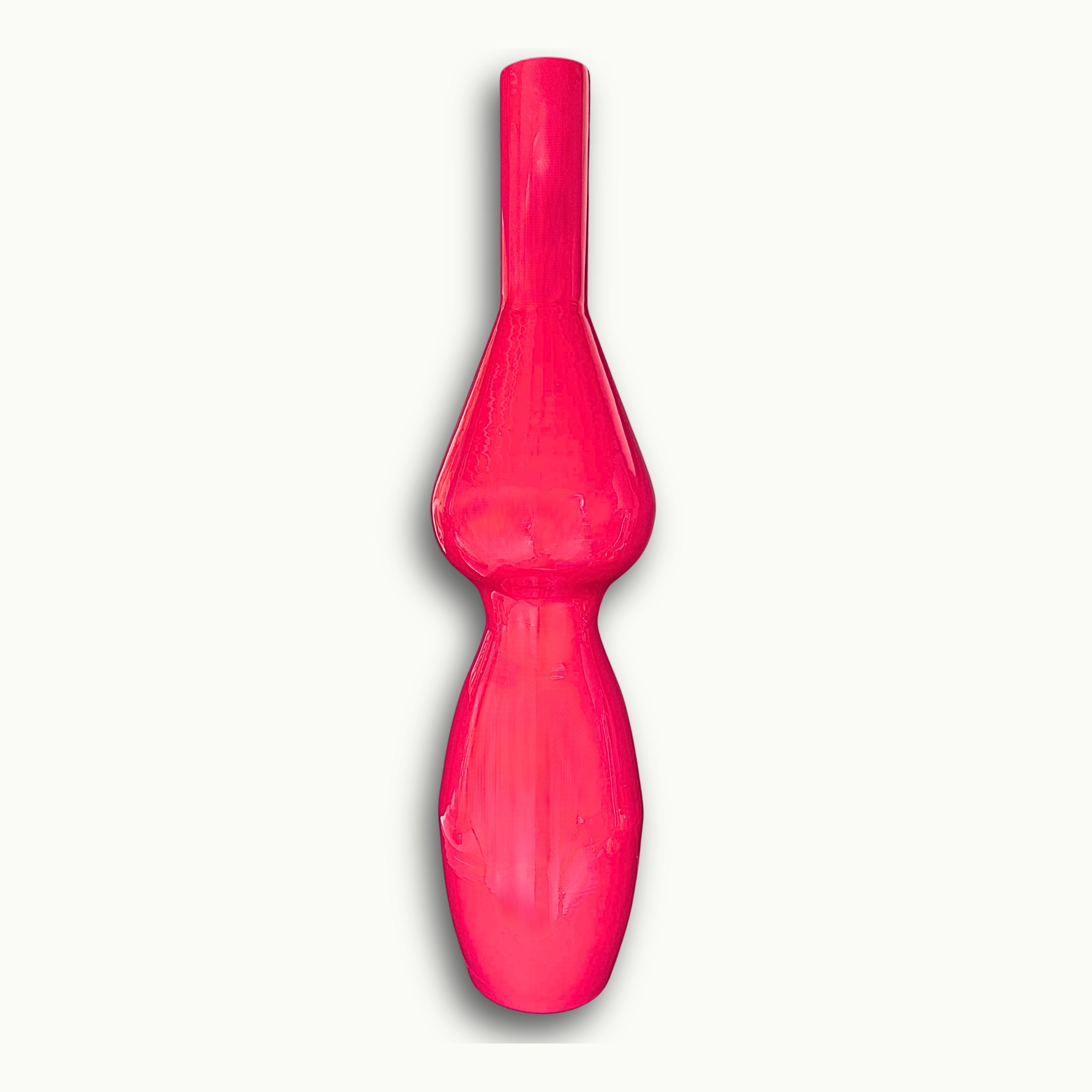 Moderne pinke Vase groß.